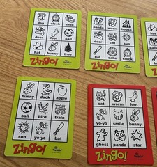 ThinkFun Zingo 1-2-3 Number Kids Game Replacement Set Of 8 Bingo Cards 2-Sided