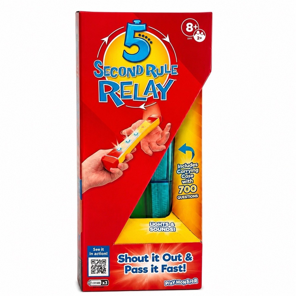 5 Second Rule Relay • Shout It Out and Pass it Fast-Party Game from Play Monster