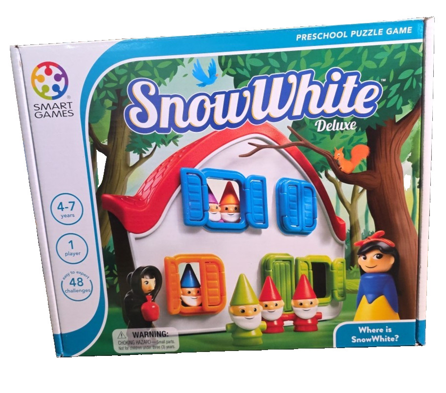 Snow White Deluxe Puzzle Game Smart Games 4-7 years 1 player 48 challenges NIB