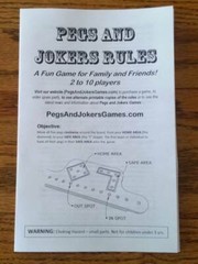 2-8 Player Pegs and Jokers or Marbles NEW American Made in USA Family Game Night