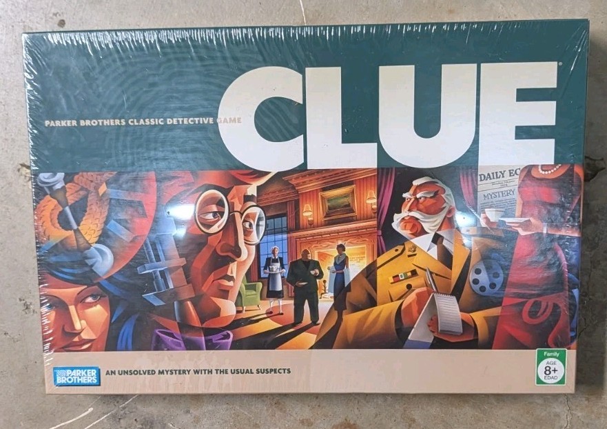 Clue Board Game Parker Brothers Classic Detective Game New Factory Sealed