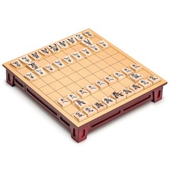 Shogi Japanese Chess Game Set – Wooden Table Board & Traditional Playing Pieces