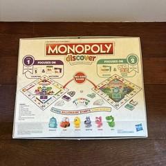 Monopoly Discover Board Game for Kids Ages 4+, 2-Sided Gameboard, Playful