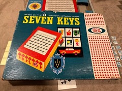 SEVEN KEYS GAME BY IDEAL VINTAGE 1961