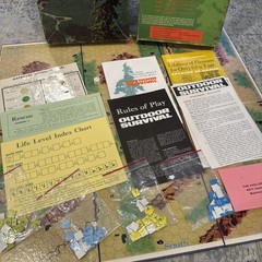 OUTDOOR SURVIVAL Game About Wilderness Skills Vintage 1972 Avalon Hill #895