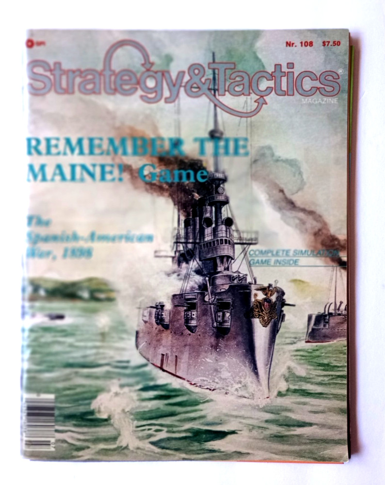 Remember The Maine Strategy & Tactics (SPI) Magazine #108 Unpunched 1986