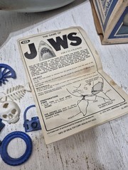 Vintage 1975 The Game Of Jaws Ideal With Box Missing Pieces Incomplete Set 1970s
