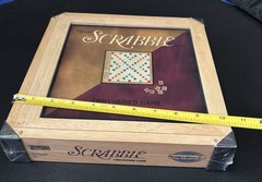 Official Scrabble Crossword Game Nostalgic Wooden Box New Sealed 2002 Hasbro