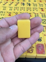 Nice Lot of 152 Vintage Bakelite Mah Jong Mahjong Tiles + 5 Racks W/ Case & Dice