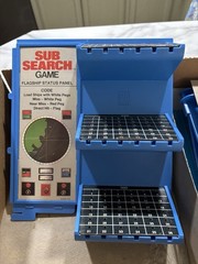 Sub Search Game 3-Level Strategy Milton Bradley 1973 Complete Board Game 4300