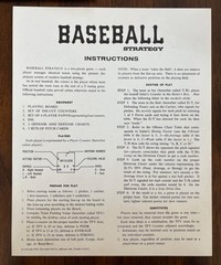 Vintage ’62 Avalon Hill Sports Games Baseball Strategy 1st Edition, Complete