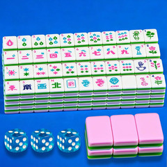 Pink 4 Layer Mahjong Set 166 American Mahjong Set 1.2-Inch Acrylic Mahjong Tile