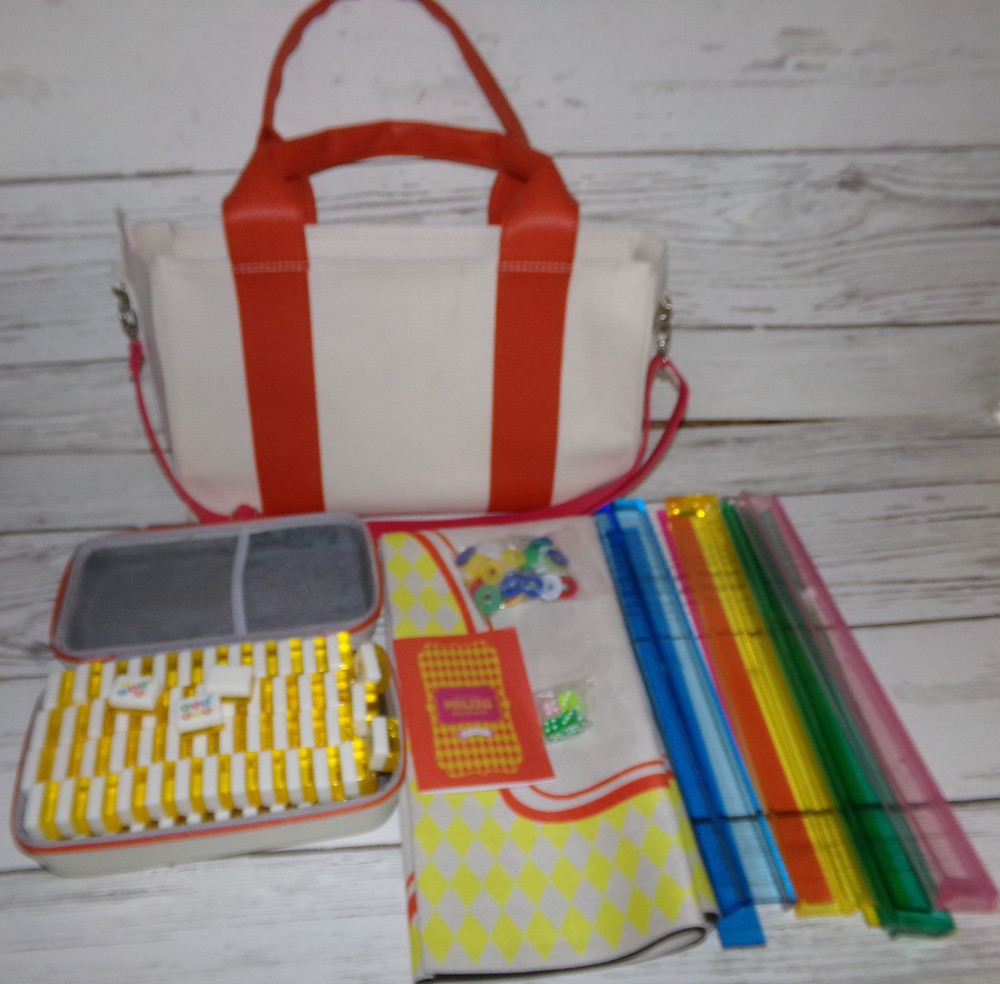 Maison Lude Deluxe Mahjong Starter Kit, Cirquejong Edition, 160 Tiles, Mat, Case