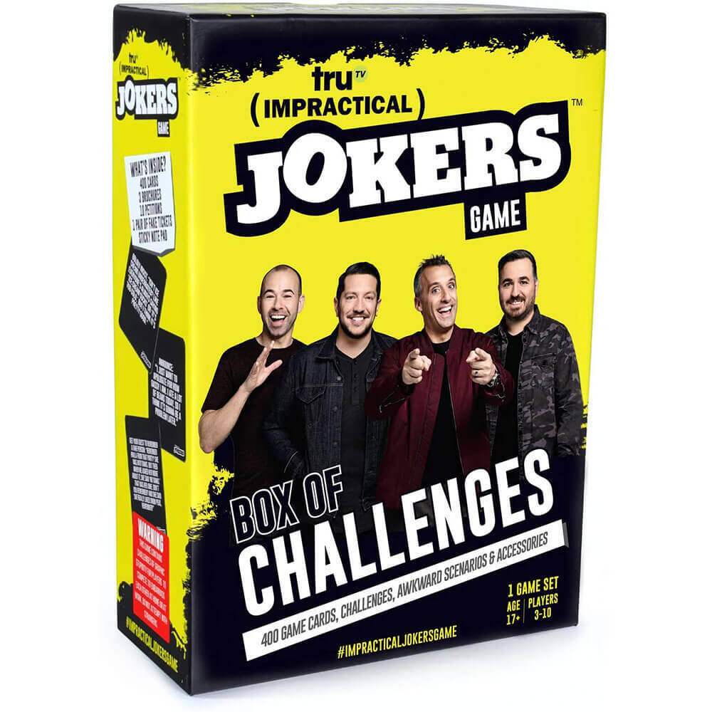 Impractical Jokers Box Of Challenges Game Three Players Ages 16 Years and Up