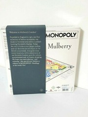 Monopoly Board Game Mulberry Luxury Bag UK Limited Edition Sealed England RARE