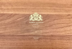 1999 NOBLE GAMES Limited Edition DAVID RIPLEY 66/250 Leather & Wood Backgammon!