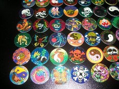 Foil Prism Pog Lot 100 Milk Caps Lot Collection All Different Pogs
