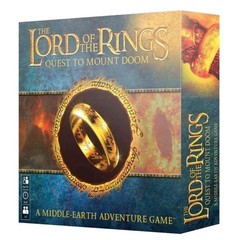 Lord of the Rings Quest to Mount Doom Board Game, sleeved, built, Games Workshop