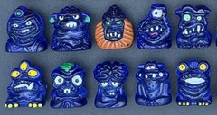 Full Set of 60 Hielocos Coca-Cola Aliens & Bad Aliens Amber & Blue Rare Mexico
