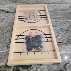 Sling Puck Wooden Fast Sling Hockey Game 2 Player Table Game Open Box New