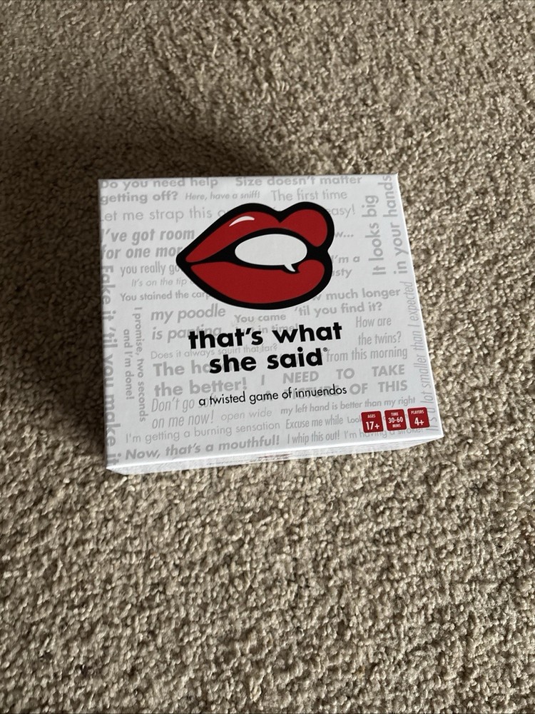That’s What She Said The Party Game of Twisted Innuendos – TWS13777245
