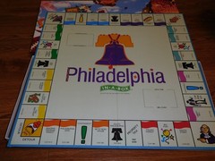 PHILADELPHIA IN A BOX BOARD GAME COMPLETE OPOLY LATE FOR THE SKY