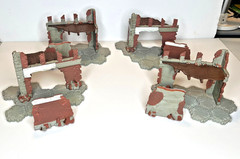 Lot of HeroScape Terrain Marvel Battle Of All Time Breakable Wall Sections Card