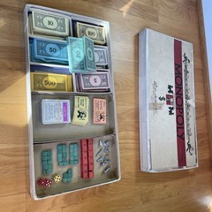 Monopoly White Box Set by Parker Brothers INC 1946, 2-8 players of ages 8-adult