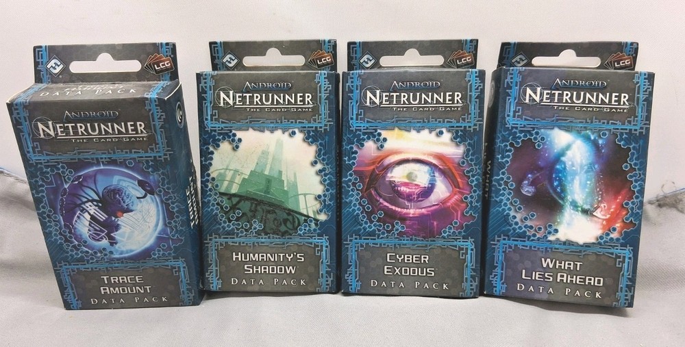 Android Netrunner LCG Lot Of 4 Card Game Expansions New Sealed