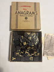 1930s Anagrams Embossed Edition Word Game By Selchow & Righter Co New York No 79