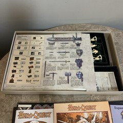 Unused Hero Quest Board Game 1990 Vintage Games Workshop HeroQuest Missing Items
