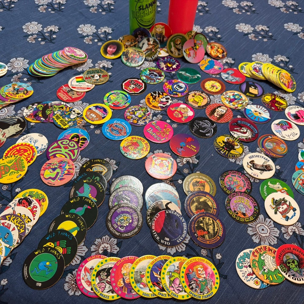Huge Lots Of 90’s Grail Pog’s Whammer Universal Power Ranger Smiths OTB Hackers