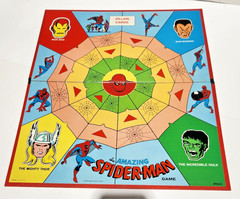 The Amazing Spiderman Board Game 1967 Vintage Milton Bradley Ditko Art Complete