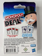 Monopoly Deal Quick-Playing Card Game for Families, Kids Ages 8 and Up and 2-5 P