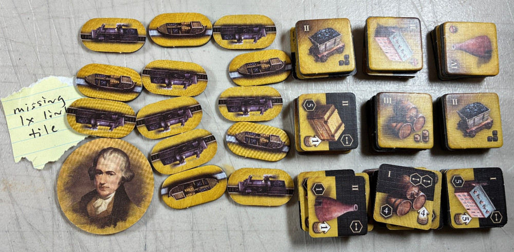 READ Yellow Tile Set Industry Link 2018 Brass Birmingham Replacement Pieces Part