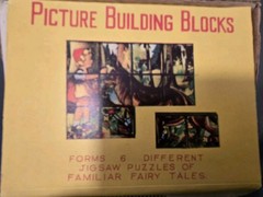 Chadwick-Miller Picture Building Blocks forms 6 pictures in box Hong Kong 1966