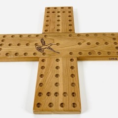 WOODEN OAK AGGRAVATION GAME HAND MADE YOST HUMMINGBIRD ROBINSON