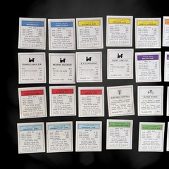 1961 Monopoly Game Replacement Cards Property Title Deeds Railroad Utilities VTG