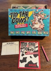 ⭐️Tip The Cows! The Game That’s Udder Madness 1992 Vintage Rare Cow Decipher Inc