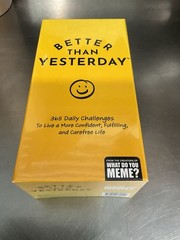 Better Than Yesterday What Do You Meme? 365 Daily Challenges NEW Positive Mantra