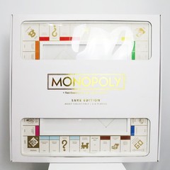 RARE 2016 Hasbro Monopoly Luxury LUXE White and Gold Limited Edition New Sealed
