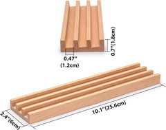 Yellow Mountain Imports Domino Accessories Combo – 10” Beechwood Racks (Set of 4