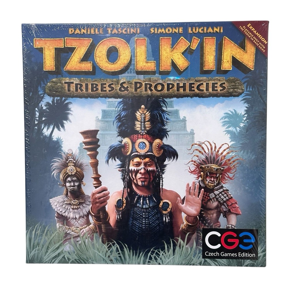 Tzolk in – Tribes & Prophecies Expansion New Sealed Box Is Crush On The Back