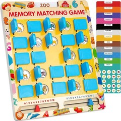 Matching Memory Game for Kids Age 3 4 5 6 7 8 Old, Travel Toy for Boys Girls…