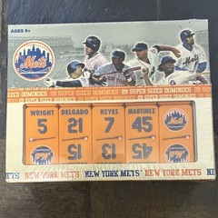 New York Mets Super Sized Dominoes Game Set, Baseball Theme, Ages 5+, 2007