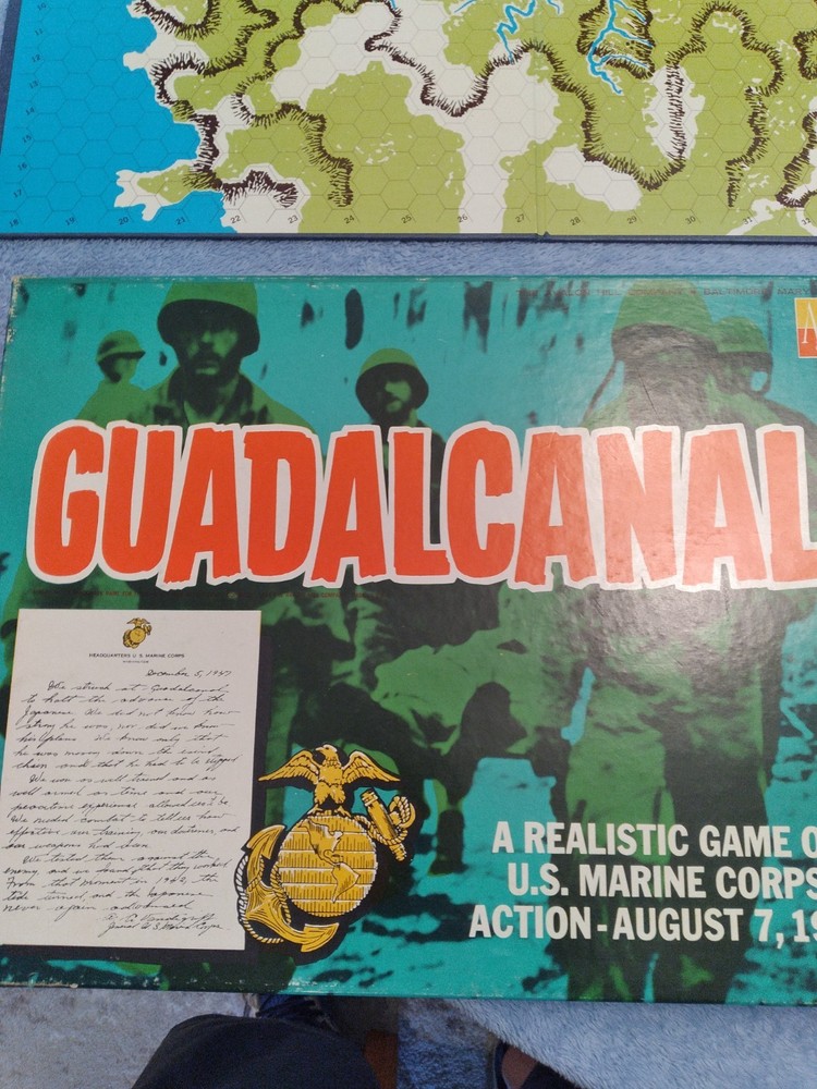 VTG Avalon Hill AH 1966: Guadalcanal – A Realistic Game of U.S Marine Corps