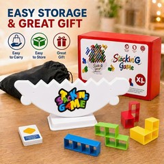 XL Giant 48PCS Stack Game for Adult & Kids, Tetra Board Tower Games for Family T