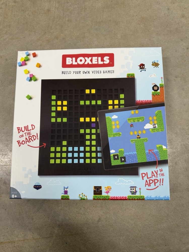 Bloxels: Build Your Own Video Games Board Game Mattel 2016 Pixel Press