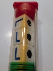 ✨VINTAGE✨ LCR Left Center Right DICE GAME in Tube COMPLETE w/Instructions, 1992
