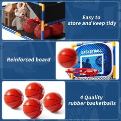 NIPLOOOW Arcade Basketball Game Set for Kids 3-12 Years Old, Kids Basketball …